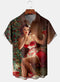 Men's Christmas Funny Graphic Short Sleeve Hawaiian Shirt